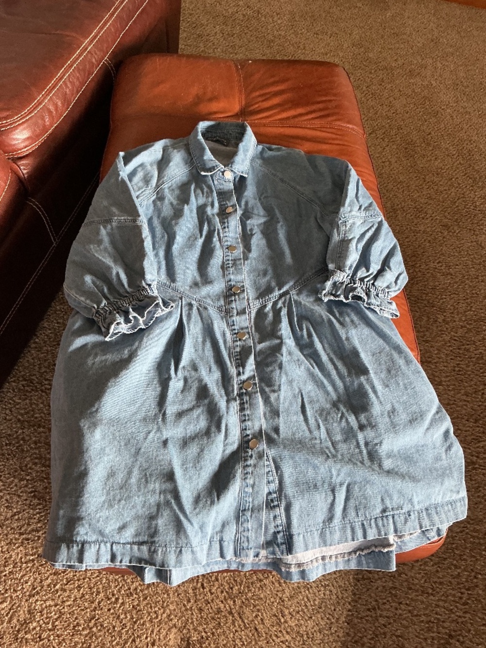 Denim shirt dress
